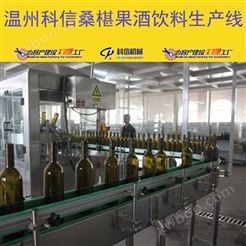 自动化玻璃瓶装桑葚酒生产流水线设备价格|全套桑葚果酒过滤设备厂家
