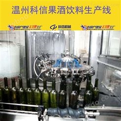 中型玻璃瓶装果酒生产流水线设备|全自动果酒酿制设备厂家