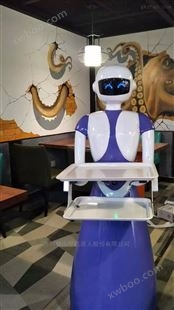 餐厅餐饮送餐机器人入职龙虾店