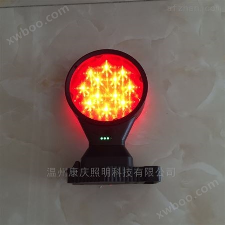 LED红色信号磁力照明灯 双面方位灯 康庆